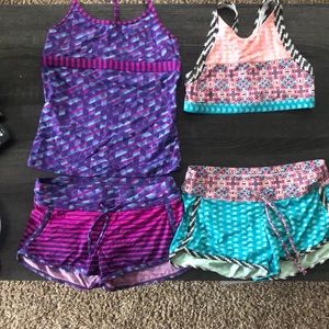 Set of 2 Athleta girl rarely worn swimsuits